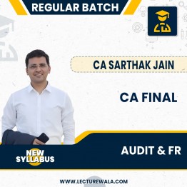 CA Final FR and Audit Live Latest Batch Combo By CA Sarthak Jain: Pendrive / Google Drive.