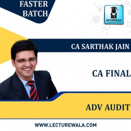 CA Final Audit Simplified Batch Live @ Home By CA Sarthak Jain: Pen Drive / Google Drive.