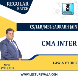 CMA Inter Law & Ethics Regular Course BY CS LLB MBL Sarabh Jain : Pen drive / Google drive.