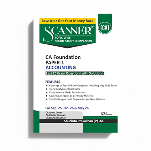 CA Foundation Accounting Paper -1 Complete Package Study Material Attempt Wise by Scanner Adda :- Study Material CA Foundation Accounting Paper -1 Complete Package Study Material Attempt Wise by Scanner Adda :- Study Material