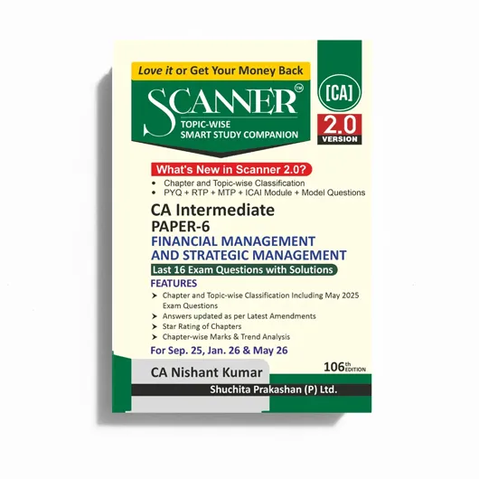 CA Inter Financial mangament & Strategic Management Paper - 6 Complete Package Study Material : Book
