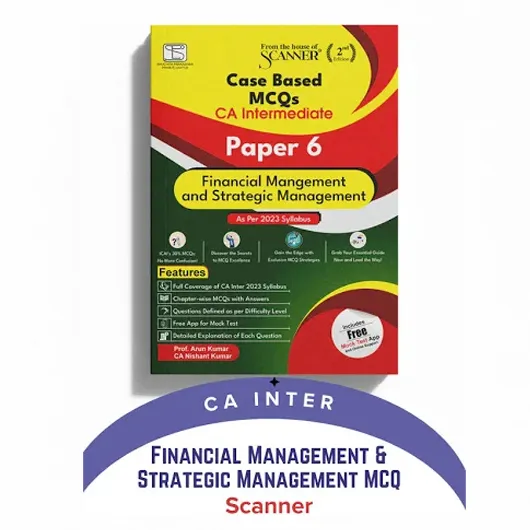 CA Inter Paper - 6 Finacial Management & Stragtic Mnagement MCQ Study Material : Hard-book