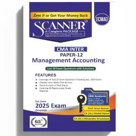 CMA Inter Paper - 12 Management Accounting Book : Study Material  CMA Inter Paper - 12 Management Accounting Book : Study Material