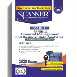 CMA Inter Paper - 11 Financial Management and Business Data Analytics Book : Study Material CMA Inter Paper - 11 Financial Management and Business Data Analytics Book : Study Material