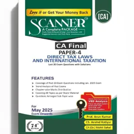 CA Final Direct Tax Law &amp; International Taxation Paper- 4 Complete Package Book : Study Material 