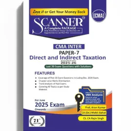 CMA Inter Paper - 7 Direct and Indirect Taxation Book : Study Material CMA Inter Paper - 7 Direct and Indirect Taxation Book : Study Material