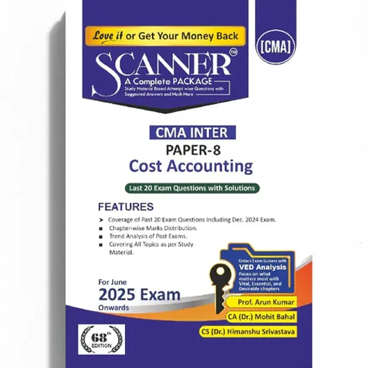 CMA Inter Paper - 8 Cost Accounting Book : Study Material 