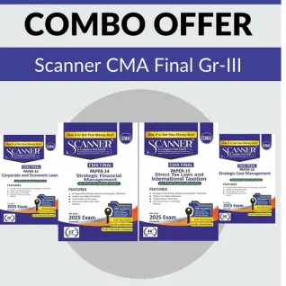 CMA FINAL All Subject Combo Group -3 Complete Package Book : Study Material 