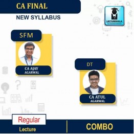 CA Final SFM+DT COMBO Regular Course : Video Lecture + Study Material By  CA Atul Agarwal And CA Atul Agrawal (For May/ Nov. 2022 & Onward)
