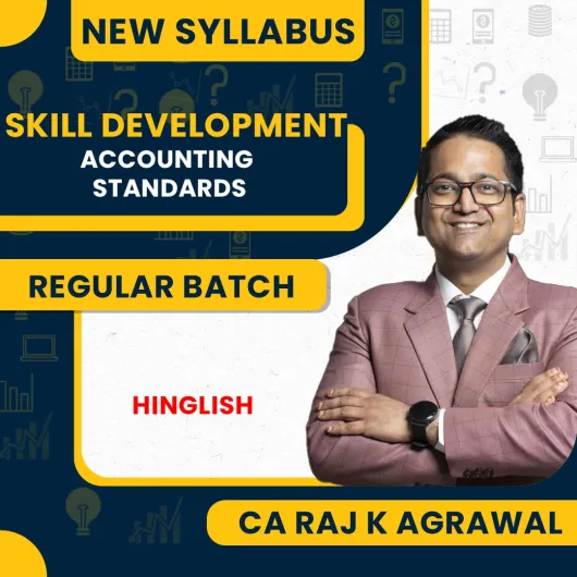 CA RAJ K AGRAWAL Accounting Standards Certificate Skill Development Course : Pen Drive / Online Classes