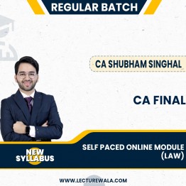 CA FINAL SET A SPOM LAW Regular Batch– May’24 By CA Shubham Singhal: GOOGLE DRIVE