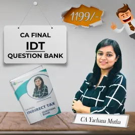 CA Yachana Mutha Bhurat Indirect Taxation Question Bank For CA Final 