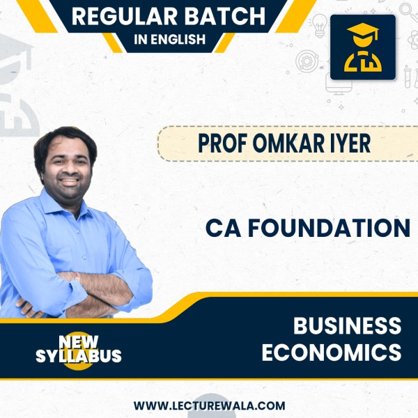 CA Foundation New Syllabus Business Economics Regular Classes In English By Prof Omkar Iyer : Pen Drive / Online Classes