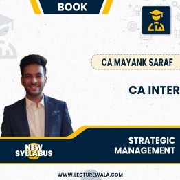CA INTER SM Book BY CA Mayank Saraf: Study material.