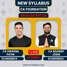 CA Swapnil Patni &amp; CA Adarsh Joshi Business Economics Regular Batch For CA Foundation