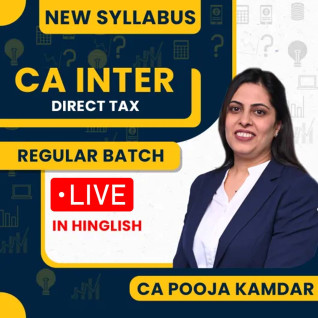 CA Pooja Kamdar Direct Taxation Regular Live Online Classes For CA Inter : Live Classes CA Pooja Kamdar Direct Taxation Regular Live Online Classes For CA Inter : Live Classes