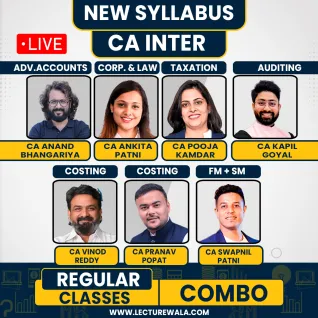 CA Inter Both Group Combo Regular Live Course By Swapnil patni classes : Pen drive / Online classes. CA Inter Both Group Combo Regular Live Course By Swapnil patni classes : Pen drive / Online classes.