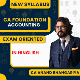 CA Anand Bhangariya Accounting Exam-Oriented Classes For CA Foundation: Online Classes
