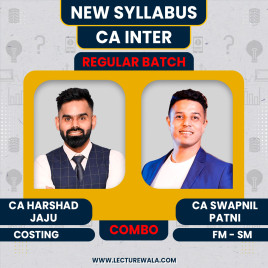 CA Harshad Jaju Costing &amp; CA Swapnil Patni FM- SM New Syllabus Regular Classes For CA Inter : Online Classes