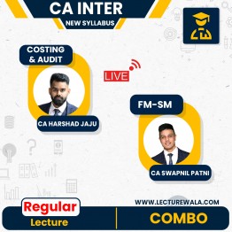 CA Inter New Syllabus Combo Group - 2 Online Live + Backup By CA Swapnil Patni, CA Harshad  Jaju : live online classes  