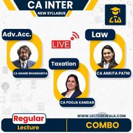 CA Inter New Syllabus Group 1 Live @ Home Regular Course Combo By SPC Classes Online Live Classes