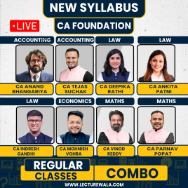 Swapnil Patni Classes All Subject Combo Regular Online Classes For CA Foundation: