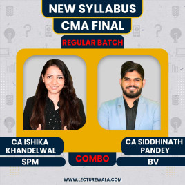 CA Ishika Khandelwal &amp; CA Siddhinath Pandey Strategic Performance Management &amp; Business Valuation Regular Batch For CMA Final 