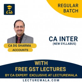 CA Inter Accounts With Free GST Regular Course : Video Lecture + Study Material By DG Sharma (For May 23 & Nov 23 )
