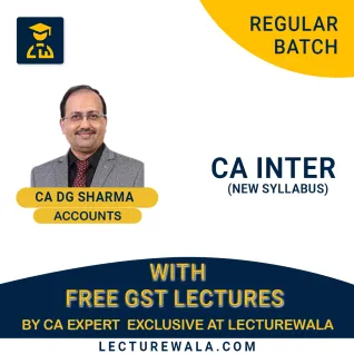 CA Inter Accounts With Free GST Regular Course : By DG Sharma : Pen drive / online classes  CA Inter Accounts With Free GST Regular Course : By DG Sharma : Pen drive / online classes
