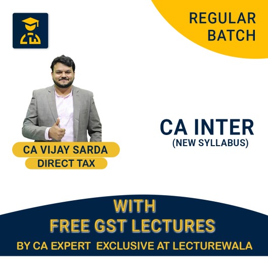 CA Inter Direct Tax With Free GST Regular Course By CA Vijay Sarda : Pen Drive / Online Classes