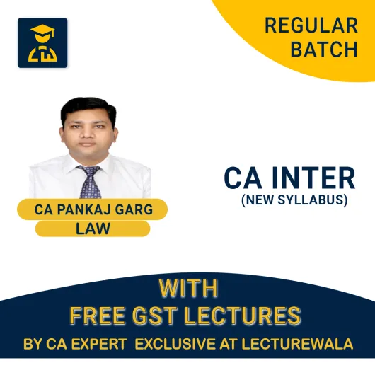 CA Inter Law With Free GST New Syllabus Regular Course By CA Pankaj Garg :Pen Drive / Online Classes