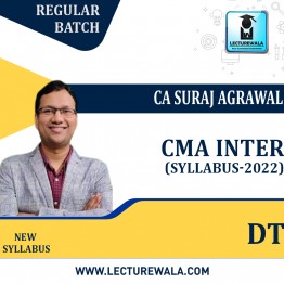 CMA INTER DT Regular Course (FINANCE ACT 2023) [New Syllabus (2022)] By CA Suraj Agrawal : Pen drive / online classes.