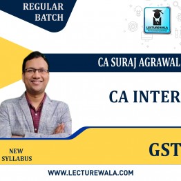 CA Inter GST   New Recording (FINANCE ACT 2022) Regular Course : Video Lecture + Study Material By CA Suraj Agrawal (For MAY 2023 & NOV 2023)