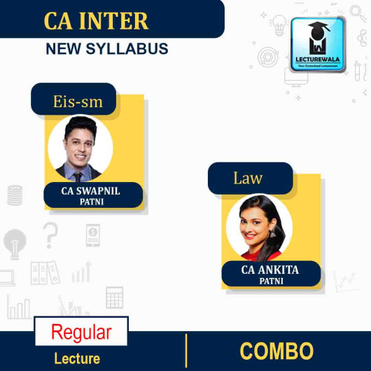 CA Inter EIS-SM AND LAW Regular Course By CA Swapnil Patni AND CA Ankita Patni : Pen drive / Online classes.