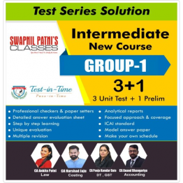 CA Inter Group 1 Test Series Combo By Swapnil Patni Classes :TEST SERIES.