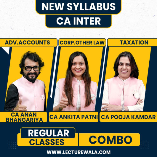 SPC Classes Group 1 Combo Face To Face Classes For CA Inter : Online Classes