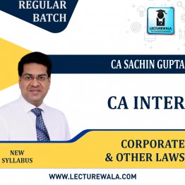CA Inter Cost And Management Accounts Live + Recorded Batch by CA Sachin Gupta : Live Onlive Classes