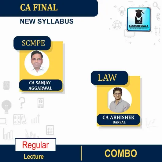 CA Final SCMPE and Law Regular Course By CA Sanjay Aggarwal and CA Abhishek Bansal : Pendrive/Online classes.