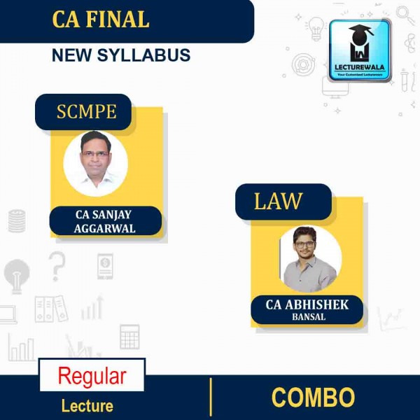 CA Final SCMPE  and Law Regular Course  By CA Sanjay Aggarwal and CA Abhishek Bansal : Pendrive/Online classes.