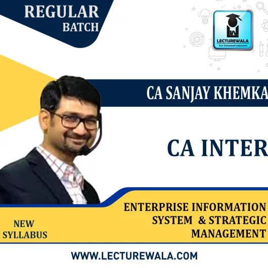 CA Inter EIS-SM New Syllabus Regular By CA Sanjay Khemka : Pen Drive / Online Classes 