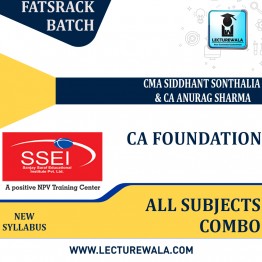 CA Foundation All Subject Combo Crash Course New Syllabus : Video Lecture + Study Material by SSEI (For May 2023)