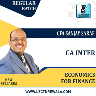 CA Inter Economics For Finance: Regular Lecture + Study Material New Syllabus by CFA Sanjay Saraf  CA Inter Economics For Finance: Regular Lecture + Study Material New Syllabus by CFA Sanjay Saraf
