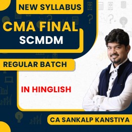 CMA Final Strategic Cost Mangement and Decision Marking Exam Oriented (Fastrack) New Syllabus By  CA Sankalp Kanstiya : Pen Drive / Online Classes