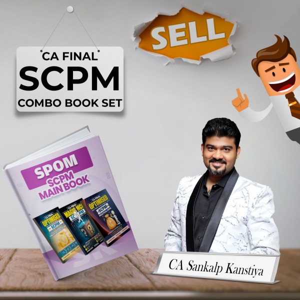 CA Final SCPM Combo Book Set By CA Sankalp Kanstiya : Study Material