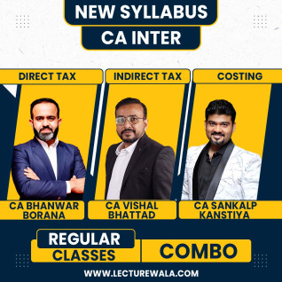 CA Bhanwar Borana DT, CA Vishal Bhattad IDT & CA Sankalp Kanstiya Costing Regular Online Combo Classes For CA Inter CA Bhanwar Borana DT, CA Vishal Bhattad IDT & CA Sankalp Kanstiya Costing Regular Online Combo Classes For CA Inter