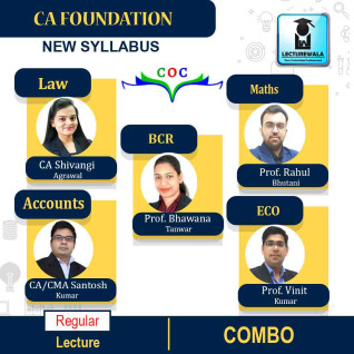 CA Foundation Combo (Law + Maths + Account + BCR + Economics) Regular Course : Video Lecture + Study Material By COC Education (For Nov 2022 & May 2023) CA Foundation Combo (Law + Maths + Account + BCR + Economics) Regular Course : Video Lecture + Study Material By COC Education (For Nov 2022 & May 2023)