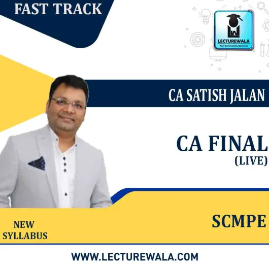 CA Final SCMPE Crash Course (Batch No. 20B) In Hindi By CA Satish Jalan: Pen Drive / Google Drive.