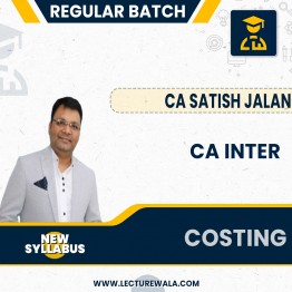 CA Inter Costing Regular Course New Syllabus By CA Satish Jalan: Pen Drive / Google Drive.