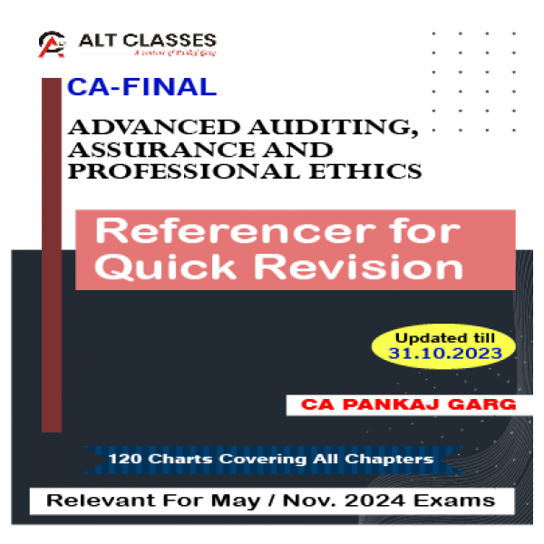 CA Pankaj Garg Audit Referencer for Quick Revision For CA Final: Study Material