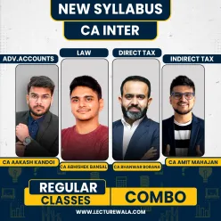 CA Inter Group - 1 Regular Online Combo Classes By CA Bhanwar Borana, CA Aakash Kandoi, CA Abhishek Bansal & CA Amit Mahajan